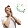 zaproszenie na 35 rocznice slubu koralowe gody eukaliptus beauty biale z koperta 15 cm 1 szt