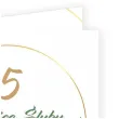 zaproszenie na 5 rocznice slubu jubileusz gody eukaliptus beauty biale z koperta 15 cm 1 szt