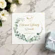 zaproszenie na chrzest swiety eukaliptus beauty personalizowane z imieniem koperta x1