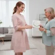 zaproszenie na chrzest swiety eukaliptus beauty personalizowane z imieniem koperta x1
