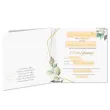 zaproszenie na chrzest swiety mietowa geometria personalizowane z imieniem koperta x1