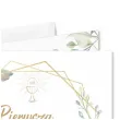 zaproszenie na komunie mietowa geometria pierwsza komunia swieta 15x15 cm 1 szt