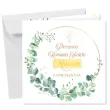 zaproszenie na pierwsza komunie swieta eukaliptus beauty personalizowane z imieniem koperta x1