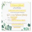 zaproszenie na pierwsza komunie swieta eukaliptus beauty personalizowane z imieniem koperta x1