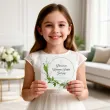 zaproszenie na pierwsza komunie swieta konwalie personalizowane z imieniem koperta x1