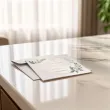 zaproszenie na pierwsza komunie swieta mietowa geometria personalizowane z imieniem koperta x1
