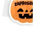 zaproszenie straszne halloween dynia 9 8x11 7 cm 1 szt