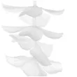 zawieszka dekoracyjna biale kwiaty partydeco 180 cm