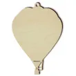 zawieszka drewniana balon 58 x 83 mm