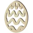 zawieszka drewniana jajko pisanka 6 62x85 mm 10 szt