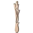 zawieszka drewniana jedzenie por 27 x 150 mm