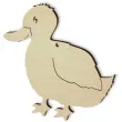 zawieszka drewniana kaczuszka 82x87 mm 10 szt