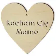 zawieszka drewniana kocham cie mamo 103x100 mm