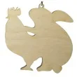 zawieszka drewniana krolik i kurka 85x77 mm 10 szt