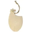 zawieszka drewniana kura drewno titanum 3 szt