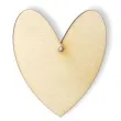 zawieszka drewniana serce 69 x 80 mm 10 szt