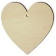zawieszka drewniana serce 70 x 70 mm 10 szt