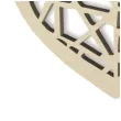 zawieszka drewniana serce wzory geometryczne 90x80 mm
