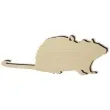 zawieszka drewniana szczur 2 100 x 38 mm 10 szt