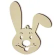 zawieszka drewniana zajac klapouchy 63x80 mm 10 szt