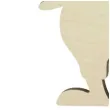 zawieszka drewniana zajaczek chlopczyk 60x93 mm