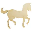 zawieszka drewniana zwierzeta kon 3 150x122 mm