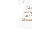zawieszka hdf podziekowania komunia sw aniolek bialy 9 cm