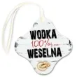 zawieszka na butelke wodka 100 weselna 20 szt