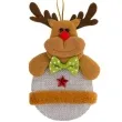 zawieszka na choinke renifer jutowe ubranko czakos 14 cm