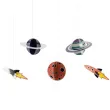 zawieszki dekoracyjne kosmos mix partydeco 5 szt