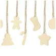 zawieszki drewniane swiateczny mix 12 szt