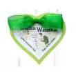 zawieszki na alkohol z zielonym sercem 25 szt