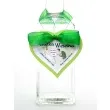 zawieszki na alkohol z zielonym sercem 25 szt