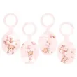 zawieszki na buteke misie z balonikami rozowy jasny congee 8 szt