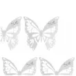 zawieszki na kieliszek motylki biale godan 10 szt
