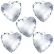 zawieszki serca bezbarwny 4 0 x 4 2cm 1op