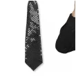 zestaw akcesoriow na sylwestra nowy rok karnawal black glam kapelusz krawat okulary czarny