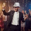 zestaw akcesoriow na sylwestra nowy rok karnawal silver glam kapelusz krawat okulary srebrny