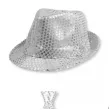 zestaw akcesoriow na sylwestra nowy rok karnawal silver glam kapelusz krawat okulary srebrny