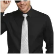 zestaw akcesoriow na sylwestra nowy rok karnawal silver glam kapelusz krawat okulary srebrny