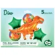zestaw balonow foliowych dino t rex godan 5 szt