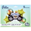 zestaw balonow foliowych policja godan 5 szt