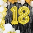 zestaw balonow liczba 18 osiemnastka zloty 33 dgt 3 elementy
