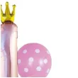 zestaw balonow roczek w koronie twinkle twinkle little star rozowy jix 9 szt