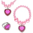 zestaw bizuterii gem heart serce rozowy widmann