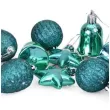 zestaw bombek swiateczny mix 12 turkusowy arpex