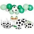zestaw dekoracji football party zielono czarny partydeco 1kpl