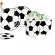 zestaw dekoracji football party zielono czarny partydeco 1kpl