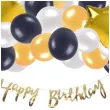 zestaw dekoracji happy birthday balony baner zloty arpex 53 elementy