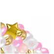 zestaw dekoracji happy birthday balony topper rozowy arpex 53 elementy